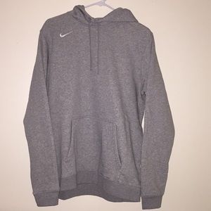 Grey Nike fleece hoodie